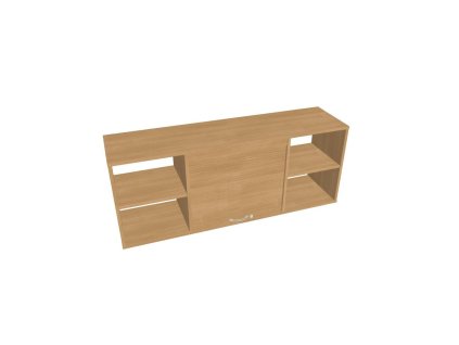 Závesná skriňa Strong, dub, zámok