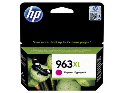 HP originál ink 3JA28AE, HP 963XL, high capacity, magenta, 1600str., 22.92ml