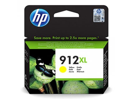 HP originál ink 3YL83AE, HP 912XL, high capacity, yellow, 825str.