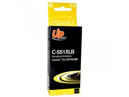 UPrint kompatibil. ink s CLI551BK XL, C-551XLB, black, 11ml, high capacity