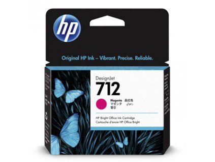 HP originál ink 3ED68A, HP 712, magenta, 29ml