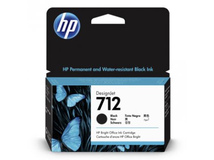 HP originál ink 3ED70A, HP 712, black, 38ml