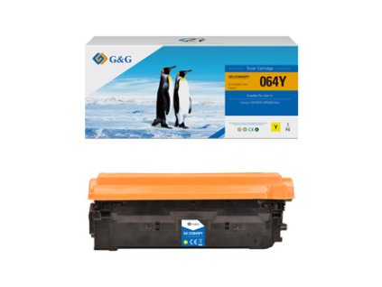 G&G kompatibil. toner s Canon 064 Y, NT-CC064QFY-RC, yellow, 5000str.