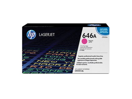 HP originál toner CF033A, HP 646A, magenta, 12500str.