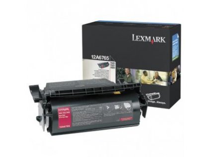 Lexmark originál toner 12A6765, black, 30000str.