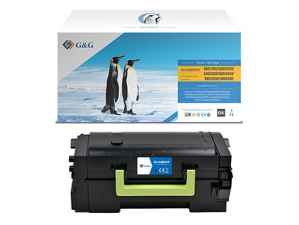 G&G kompatibil. toner s Lexmark 58D2X00, NT-CL580XXCF, black, 35000str., extra high capacity, return