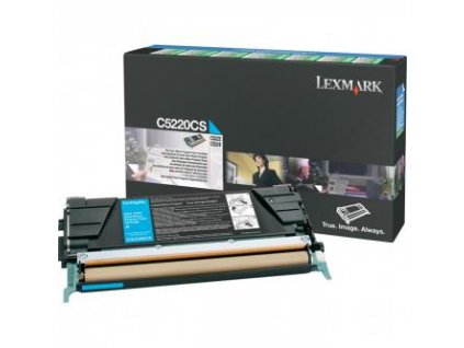 Lexmark originál toner C5220CS, cyan, 3000str., return