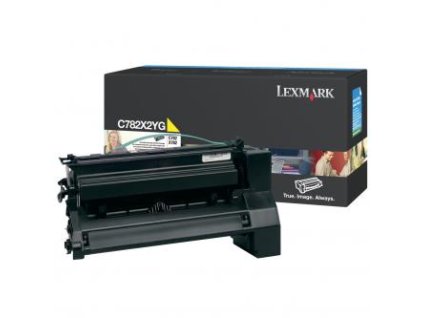 Lexmark originál toner C782X2YG, yellow, 15000str.