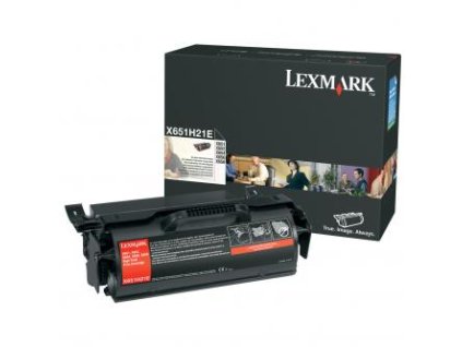 Lexmark originál toner X651H21E, black, 25000str.