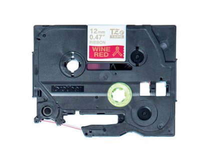 Brother originál páska do tlačiarne štítkov, Brother, TZE-RW34, zlatý tlač/červený podklad, 4m, 12mm, pruhovaná