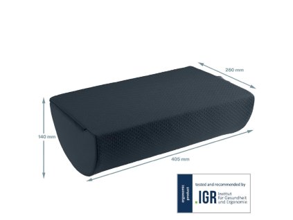 Opierka na nohy Leitz Cosy Ergo zamatovosivá