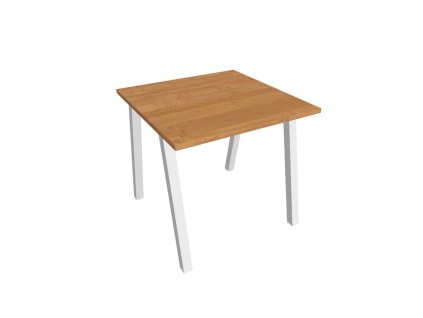 Pracovný stôl UNI A, 80x75,5x80 cm, jelša/biela