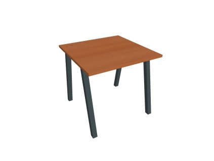 Pracovný stôl UNI A, 80x75,5x80 cm, čerešňa/čierna