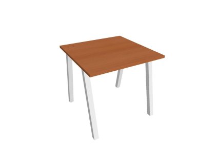 Pracovný stôl UNI A, 80x75,5x80 cm, čerešňa/biela