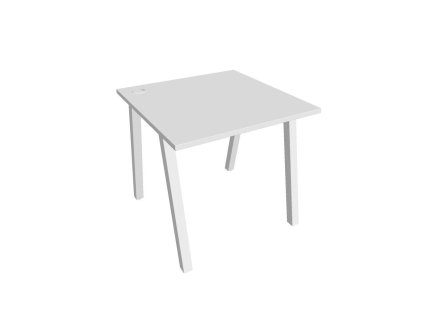 Pracovný stôl UNI A, 80x75,5x80 cm, biela/biela