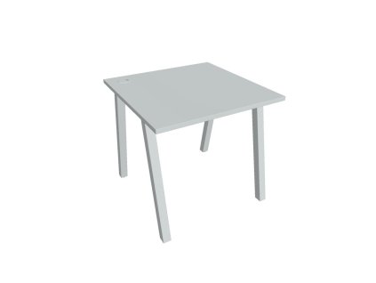 Pracovný stôl UNI A, 80x75,5x80 cm, sivá/sivá