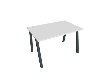 Pracovný stôl UNI A, 120x75,5x80 cm, biela/čierna