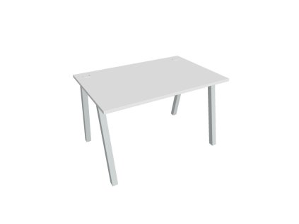Pracovný stôl UNI A, 120x75,5x80 cm, biela/sivá