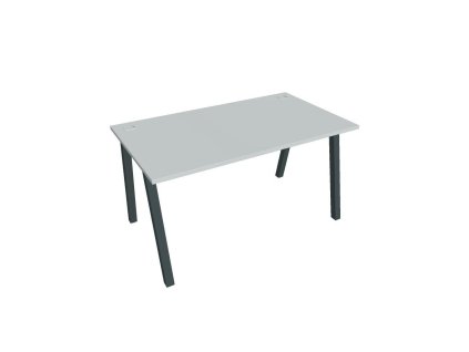 Pracovný stôl UNI A, 140x75,5x80 cm, sivá/čierna