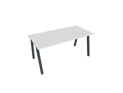 Pracovný stôl UNI A, 160x75,5x80 cm, biela/čierna