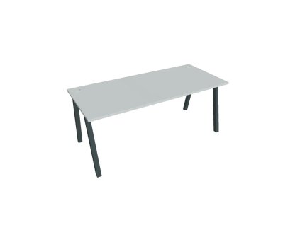 Pracovný stôl UNI A, 180x75,5x80 cm, sivá/čierna