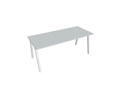 Pracovný stôl UNI A, 180x75,5x80 cm, sivá/biela