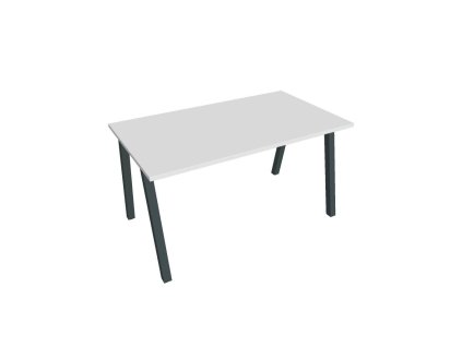 Rokovací stôl UNI A, 140x75,5x80 cm, biela/čierna