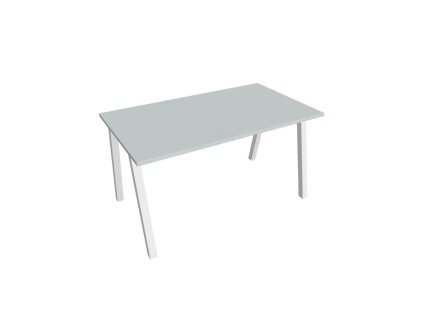 Rokovací stôl UNI A, 140x75,5x80 cm, sivá/biela