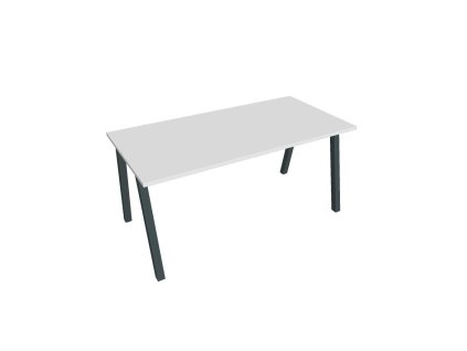 Rokovací stôl UNI A, 160x75,5x80 cm, biela/čierna