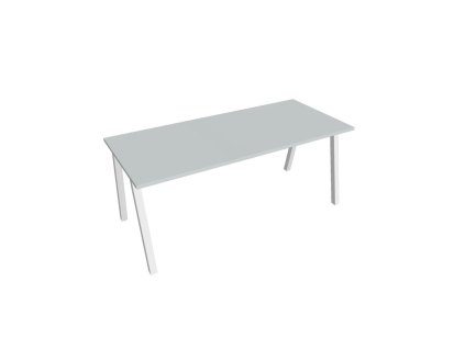Rokovací stôl UNI A, 180x75,5x80 cm, sivá/biela