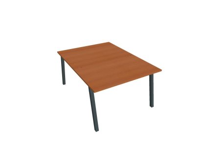 Pracovný stôl UNI A, 120x75,5x160 cm, čerešňa/čierna