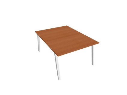 Pracovný stôl UNI A, 120x75,5x160 cm, čerešňa/biela