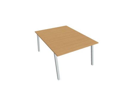 Pracovný stôl UNI A, 120x75,5x160 cm, buk/sivá