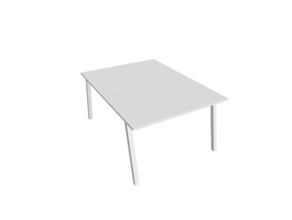 Pracovný stôl UNI A, 120x75,5x160 cm, biela/biela