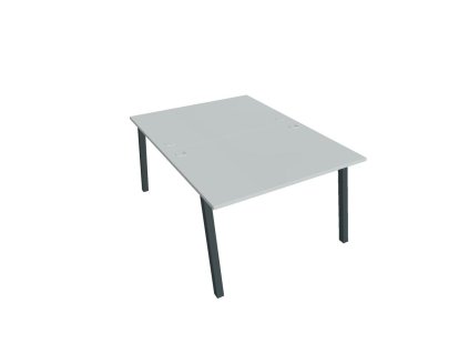 Pracovný stôl UNI A, 120x75,5x160 cm, sivá/čierna