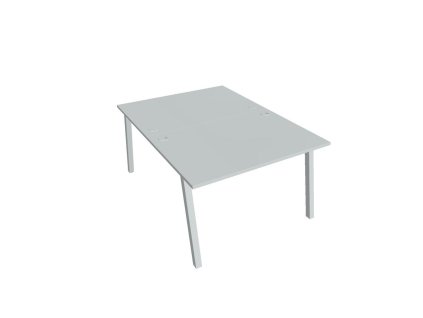 Pracovný stôl UNI A, 120x75,5x160 cm, sivá/sivá