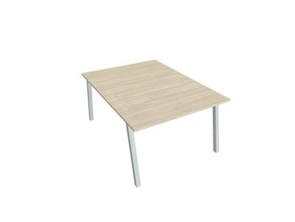 Pracovný stôl UNI A, 120x75,5x160 cm, agát/sivá