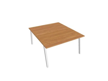 Pracovný stôl UNI A, 140x75,5x160 cm, jelša/biela