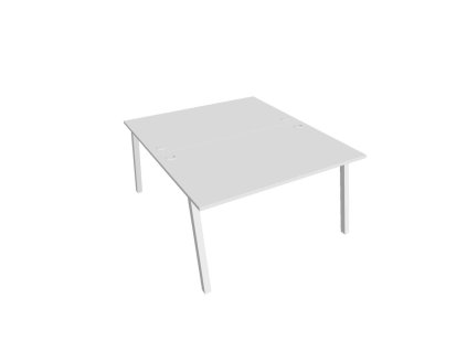 Pracovný stôl UNI A, 140x75,5x160 cm, biela/biela