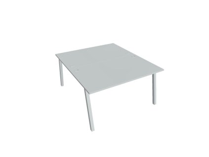 Pracovný stôl UNI A, 140x75,5x160 cm, sivá/sivá