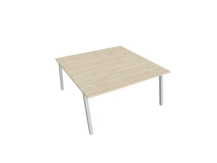 Pracovný stôl UNI A, 160x75,5x160 cm, agát/sivá