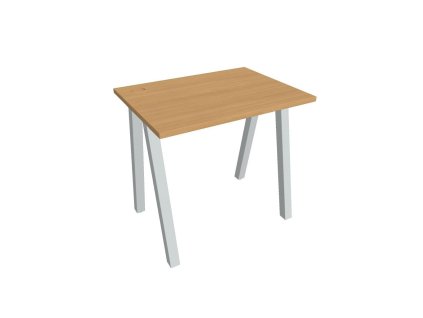 Pracovný stôl UNI A, 80x75,5x60 cm, buk/sivá