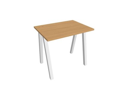 Pracovný stôl UNI A, 80x75,5x60 cm, buk/biela