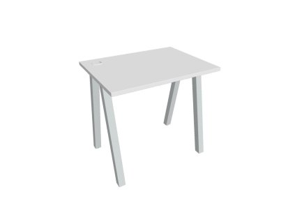 Pracovný stôl UNI A, 80x75,5x60 cm, biela/sivá