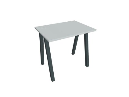 Pracovný stôl UNI A, 80x75,5x60 cm, sivá/čierna