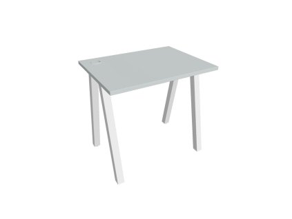 Pracovný stôl UNI A, 80x75,5x60 cm, sivá/biela
