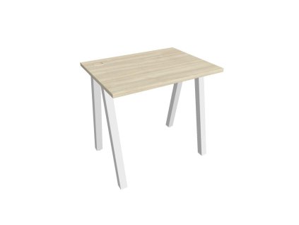 Pracovný stôl UNI A, 80x75,5x60 cm, agát/biela