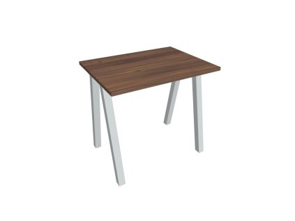 Pracovný stôl UNI A, 80x75,5x60 cm, orech/sivá