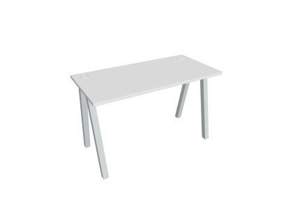 Pracovný stôl UNI A, 120x75,5x60 cm, biela/sivá