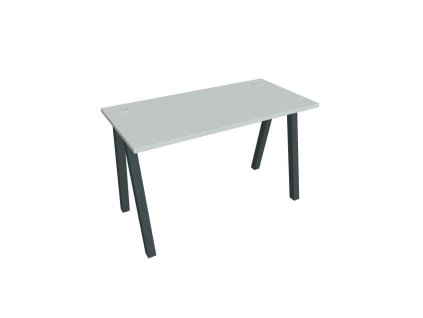 Pracovný stôl UNI A, 120x75,5x60 cm, sivá/čierna